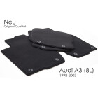 Fußmatten passend für Audi A3 S3 8L Premium Velours Qualität 4-teilig schwarz NEU
