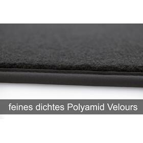 Fußmatten für Mercedes GLK (X204) Velours Autoteppich Matten in Original Qualität 4-teilig - schwarz