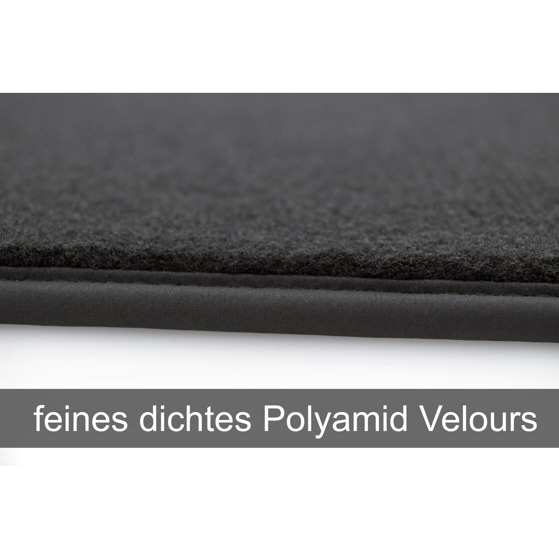 Velours schwarz Fußmatten passend für MERCEDES SL W113 63-71 4-tlg 