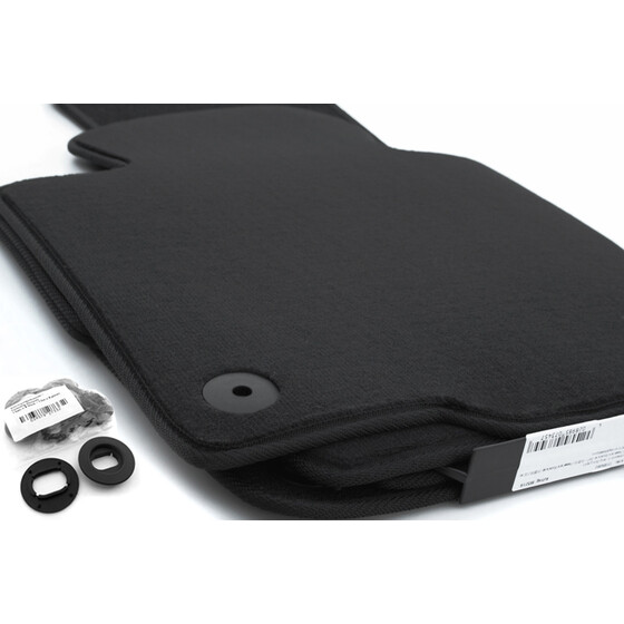 Fußmatten passend für VW Passat B6 B7 3C CC alle Premium Velours Matten Autoteppich 4-teilig Schwarz