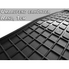 Gummi Fußmatten passend für Mercedes C-Klasse W203 S203 Gummimatten Original Qualität Geruchsneutral NEU 4teilig schwarz