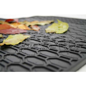 Gummi Fußmatten passend für VW Golf 5 6 Jetta Scirocco 4-teilig Schwarz Gummimatten Fußmatten Geruchsneutral Allwetter