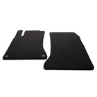 Fußmatten für Mercedes  A-Klasse W176 Original Qualität Automatten flache Doppelrippe 2-teilig schwarz