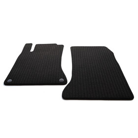 Fußmatten für Mercedes GLA X156 Original Qualität Automatten flache Doppelrippe 2-teilig schwarz
