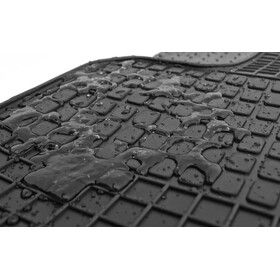 Gummi Fußmatten für Ford Transit Tourneo Courier (vorn) Allwetter Gummimatten Original Qualität 2-teilig Schwarz