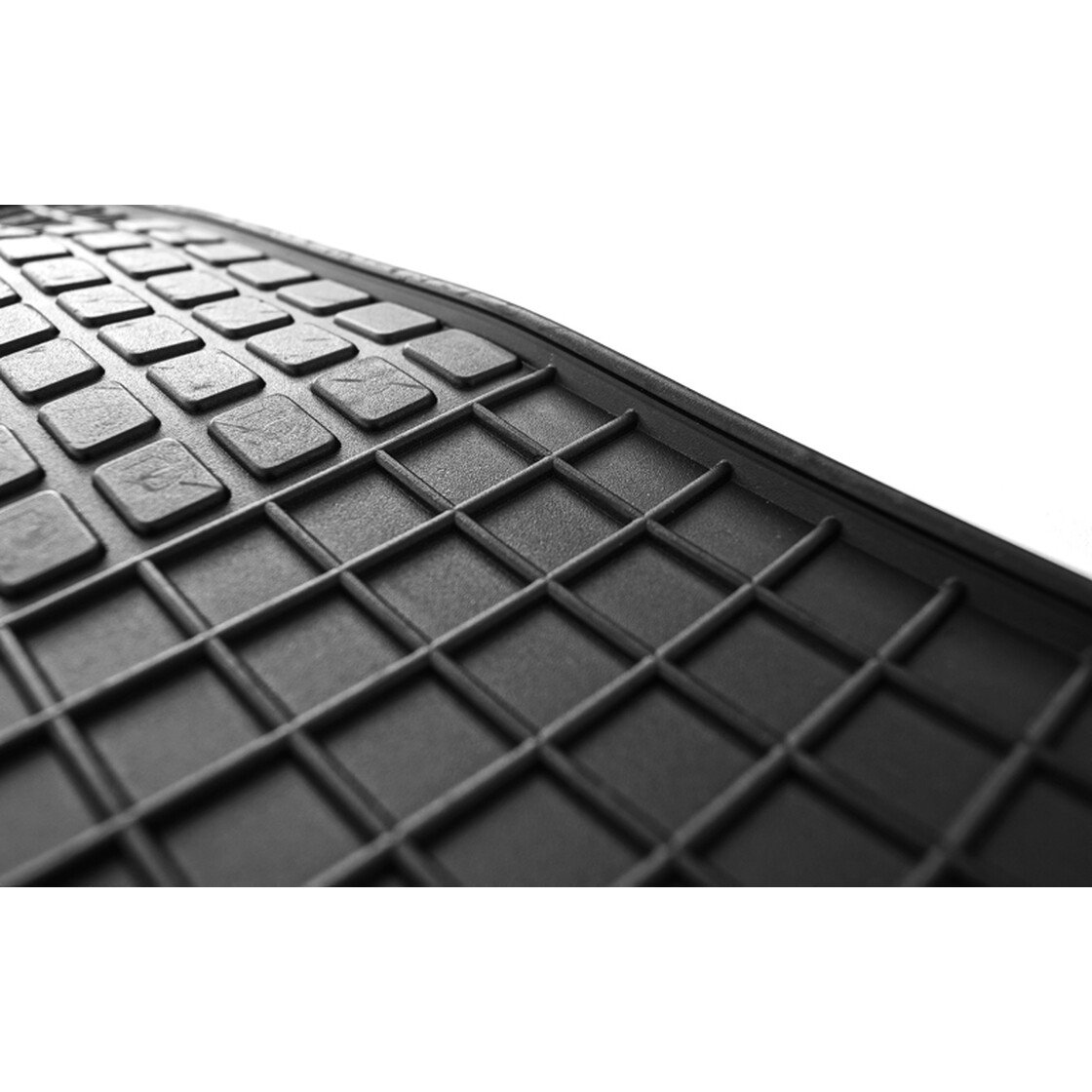 4-teilige schwarze Gummifußmatte für AUDI A1/A1 Sportback 