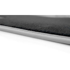 Fußmatten Passend für VW Golf 5 6 Jetta Scirocco (4.teilig) schwarz mit silberner Einfassung