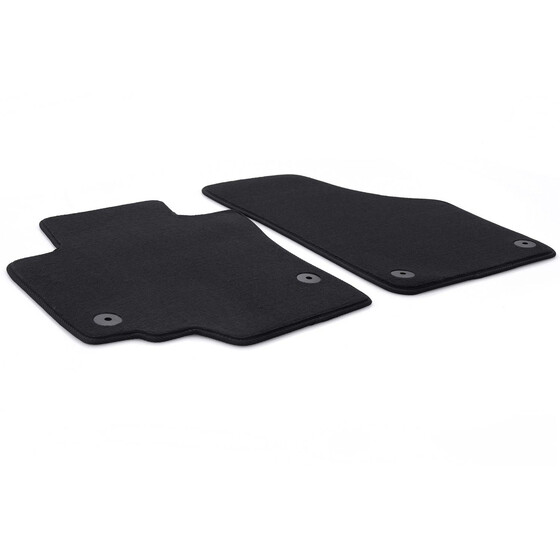 Fußmatten passend für Skoda Yeti (alle) Velours 2-teilig vorn schwarz Automatten