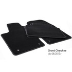 Fußmatten für Grand Cherokee (Facelift ab 2013) Matten Set in Original Qualität Velours 4-teilig Schwarz
