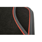 Fußmatten passend für BMW 5er F10 F11 M5 xDrive ab 2013 Premium (4-teilig) Velours, rotes Band