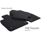 Fußmatten passend für VW Touran II 5T Premium Velours Matten Schwarz 4.teilig Automatten Set