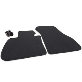 Fußmatten passend für BMW 2er Active Tourer (F45) Velours Teppich 2-teilig schwarz