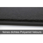 Fußmatten für BMW X6 (F16) Velours Premium Matten in Original Qualität 4-teilig Autoteppich, Schwarz