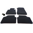 Fußmatten passend für BMW 3er E92 Coupe Premium Qualität Automatten 4-teilig Velours schwarz, Ziernaht Rot