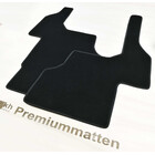 Fußmatten passend für Unimog U300 U400 U500 Innenraum Velours Automatten Fahrerhaus komplett VL + VR Schwarz