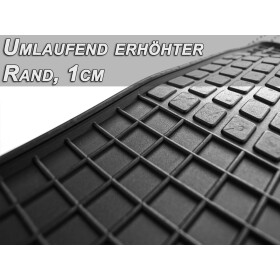 Gummimatten Hyundai Tucson (ab 2020) Innen Matten Gummi Fußmatten 4-teilig Schwarz Geruchsneutral