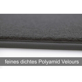 Fußmatten DS7 Crossback - Premium Velours Matten Automatten Original Qualität 4-teilig Schwarz