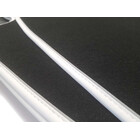 Fußmatten für Hyundai Ioniq V (Rand Weiß) Premium Velours Matten in Original Qualität Automatten, Schwarz, 4-teilig
