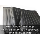 3D Fußmatten passend für VW Polo 6R 6C & Cross Polo 2009-2017 Allwetter Automatten mit Hohem Rand, Passgenau nach Maß