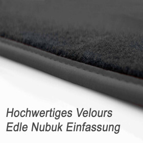 Fußmatten für Seat Tarraco Premium Automatten Velours Matten in Original Qualität Schwarz 4-teilig