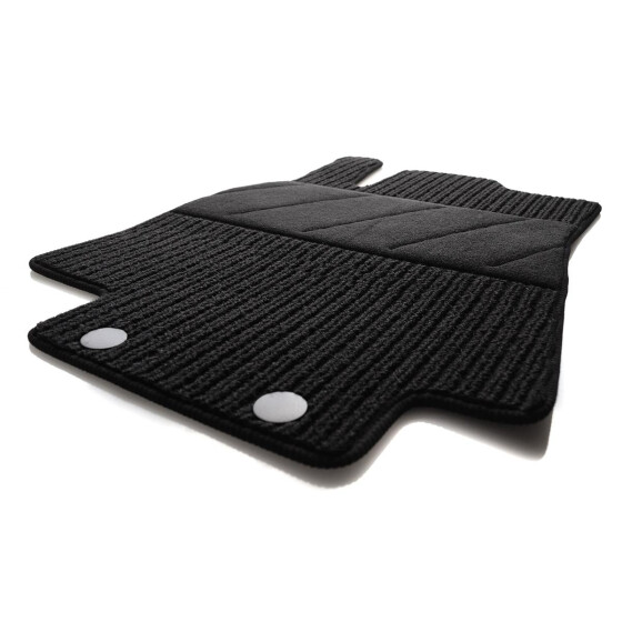 Fußmatte für Mercedes A-Klasse W169 Fahrermatte Autoteppich in Original Qualität mit Trittschutz Schwarz