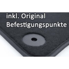 Fußmatten für Jeep Compass III (ab 2021) Velours Matten in Original Qualität Autoteppich 4-teilig Schwarz